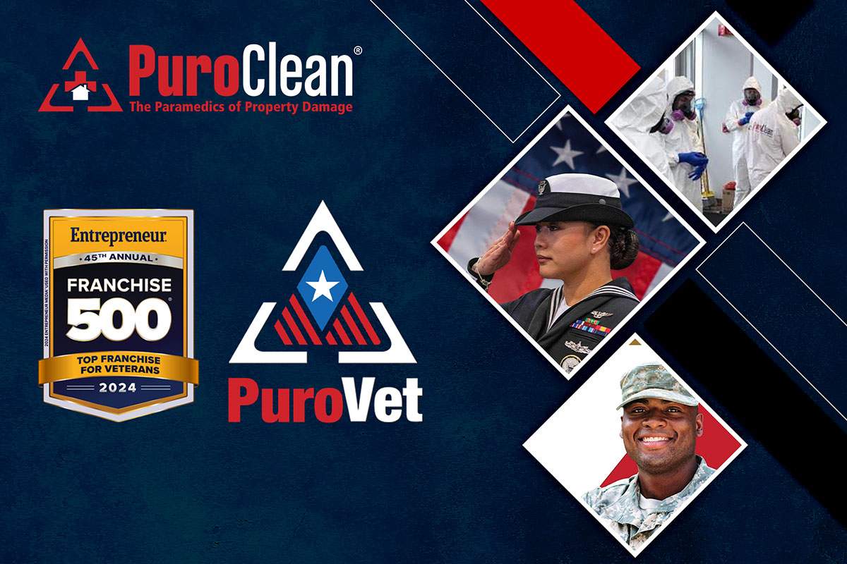 Veterans can thrive during their next mission as a PuroClean franchise owner.