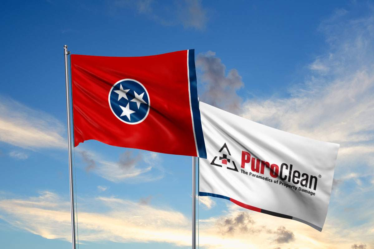 PuroClean and Tennessee flags